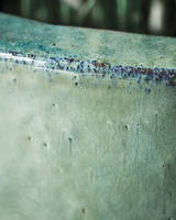 Glaseret Krukke - Blågrøn - Ø60