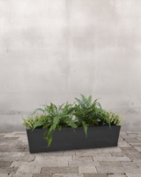 Den Tidlige Hvid/Grønne - Altankasse m. vandreservoir