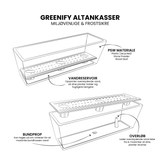 Den Vilde Grønne - Altankasse m. vandreservoir