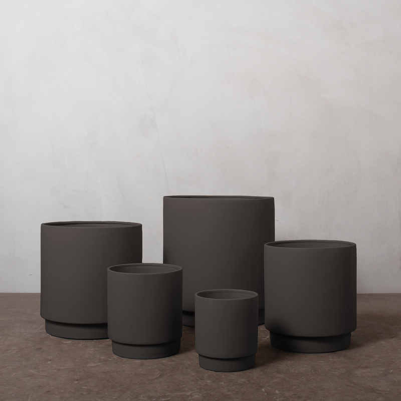 Simple Pot Clay - Warm Black - Ø34