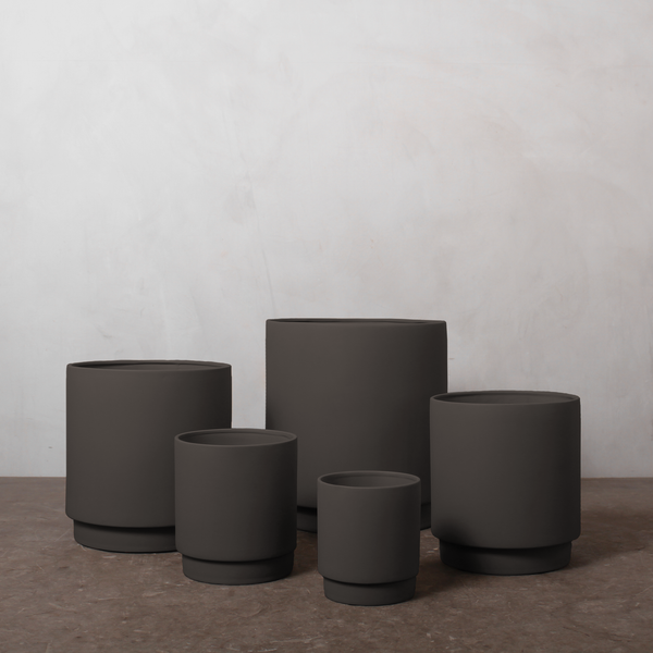 Simple Pot Clay - Warm Black - Ø14
