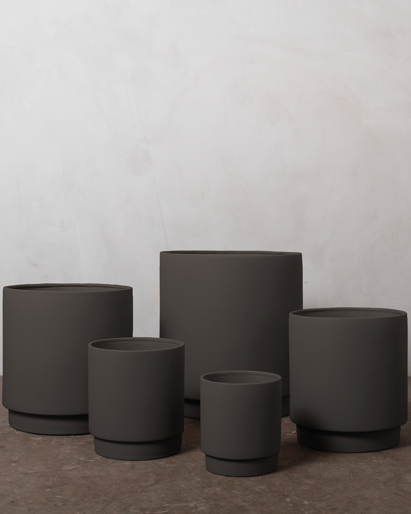 Simple Pot Clay - Warm Black - Ø14